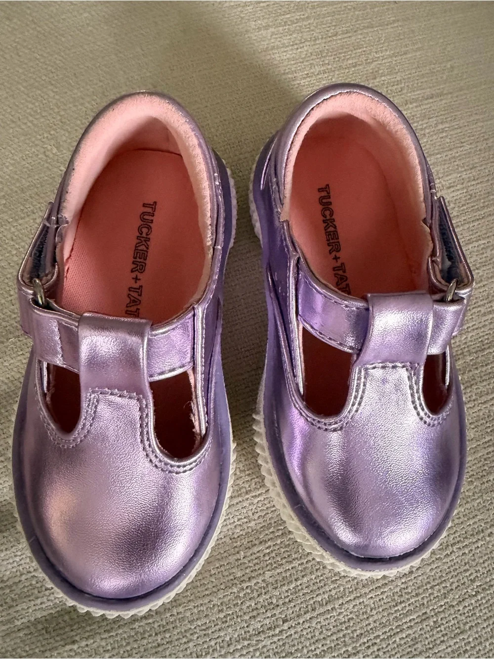 Tucker + Tate Metallic Lavender Mary Jane Kids Shoes